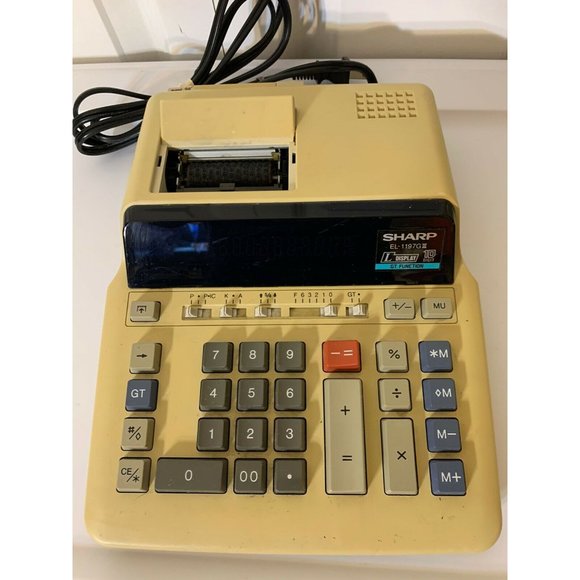 Sharp EL-1197GIII 10 Digit Large Display GT Office Ribbon Printing Calculator - Picture 3 of 9